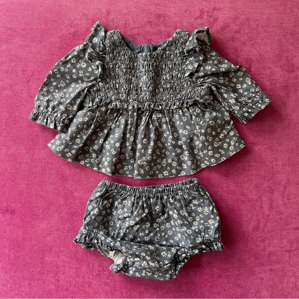 Gap Floral Ruffle Blouse + Matching Bloomers